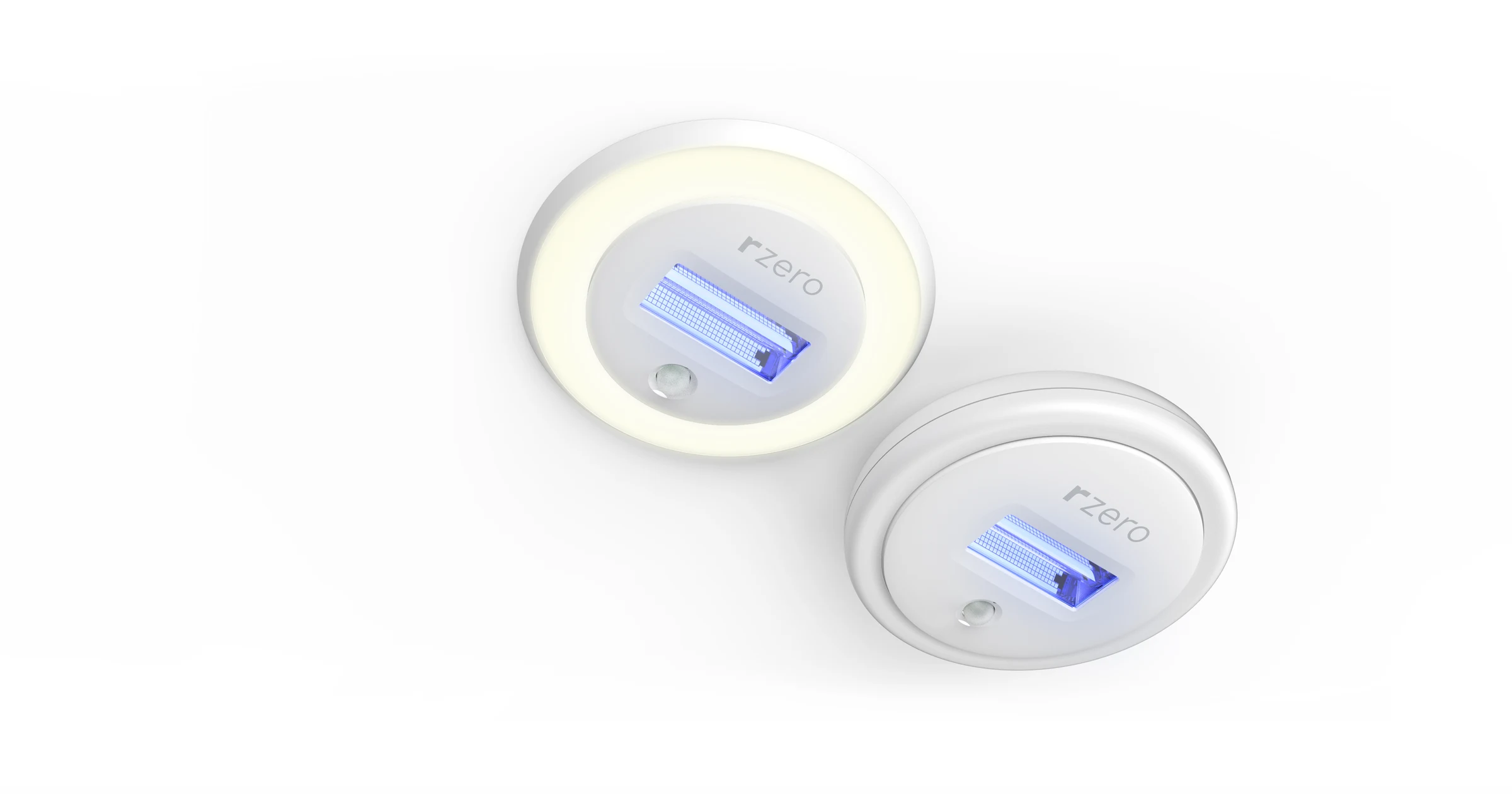 Puck and Can UV disinfection lights hero render